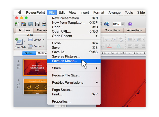 make video with powerpoint for mac
